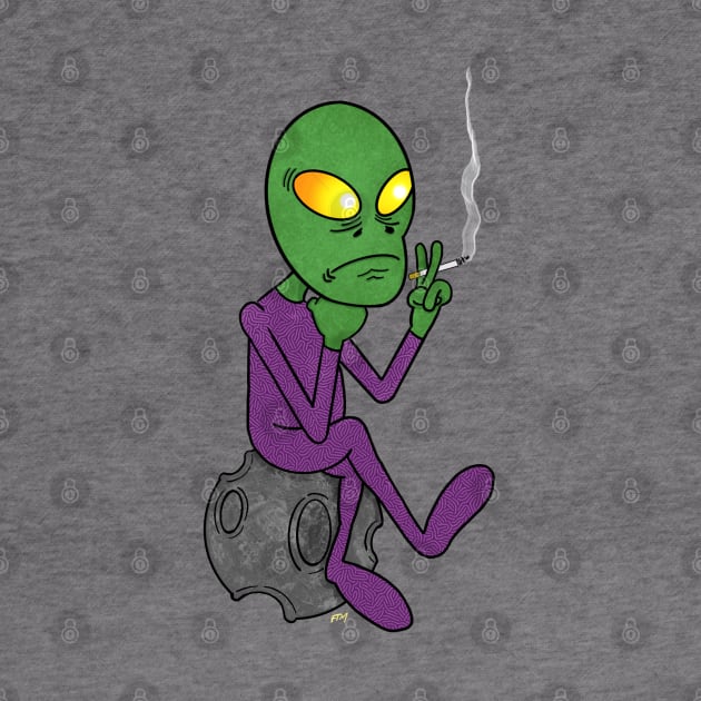 Aliens Exist… and They’re Smoking! by Foxtrotmadlyart